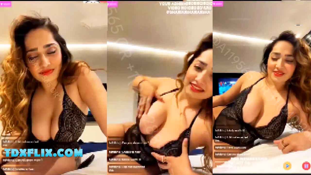 Aditi Mistry Nude Boobs Show Nude Live Black Dress