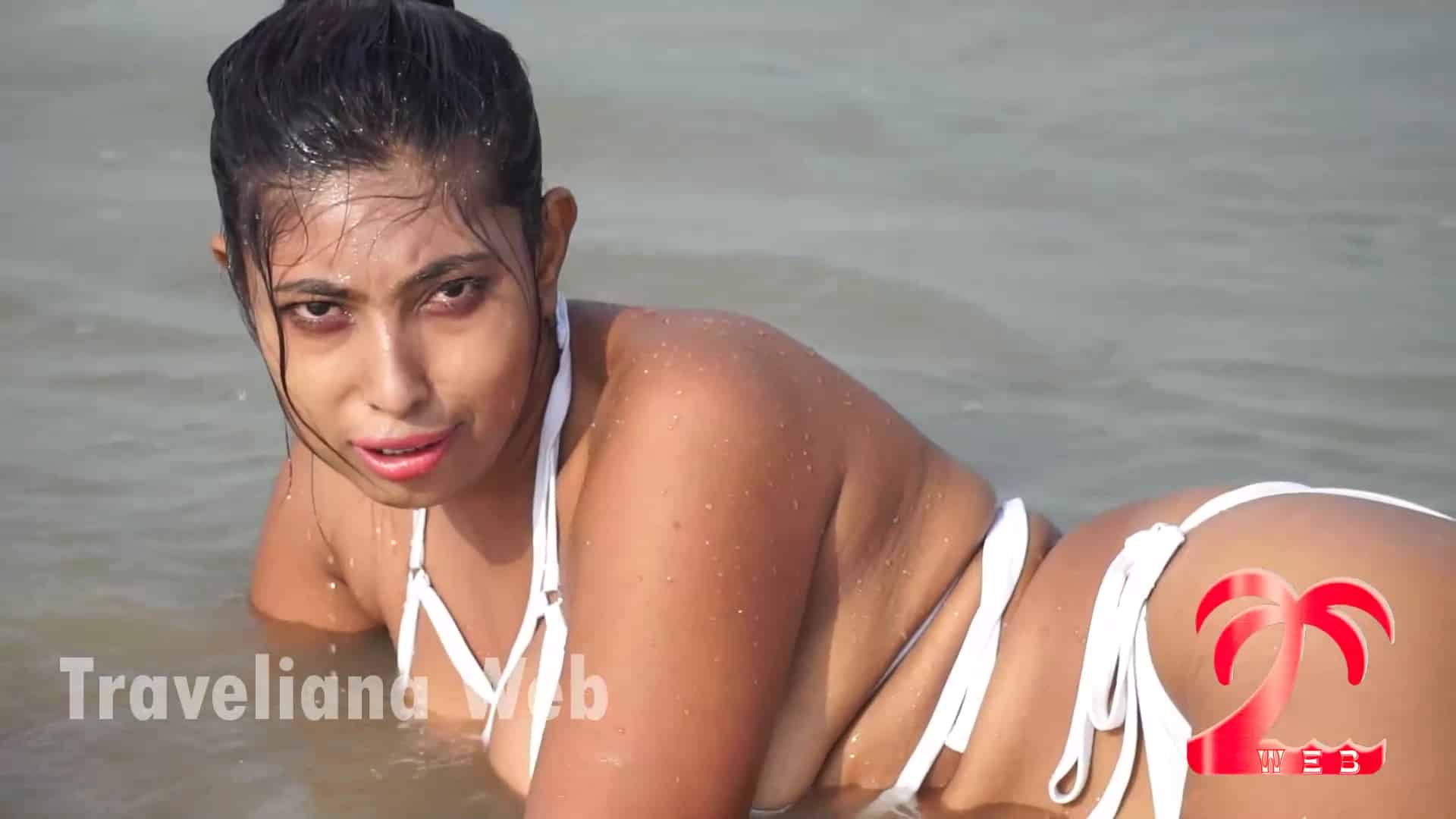 Neelam Singha White Bikini Photoshoot on Beach